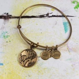 Alex & Ani Gold/Silver Sister Charm Bracelet